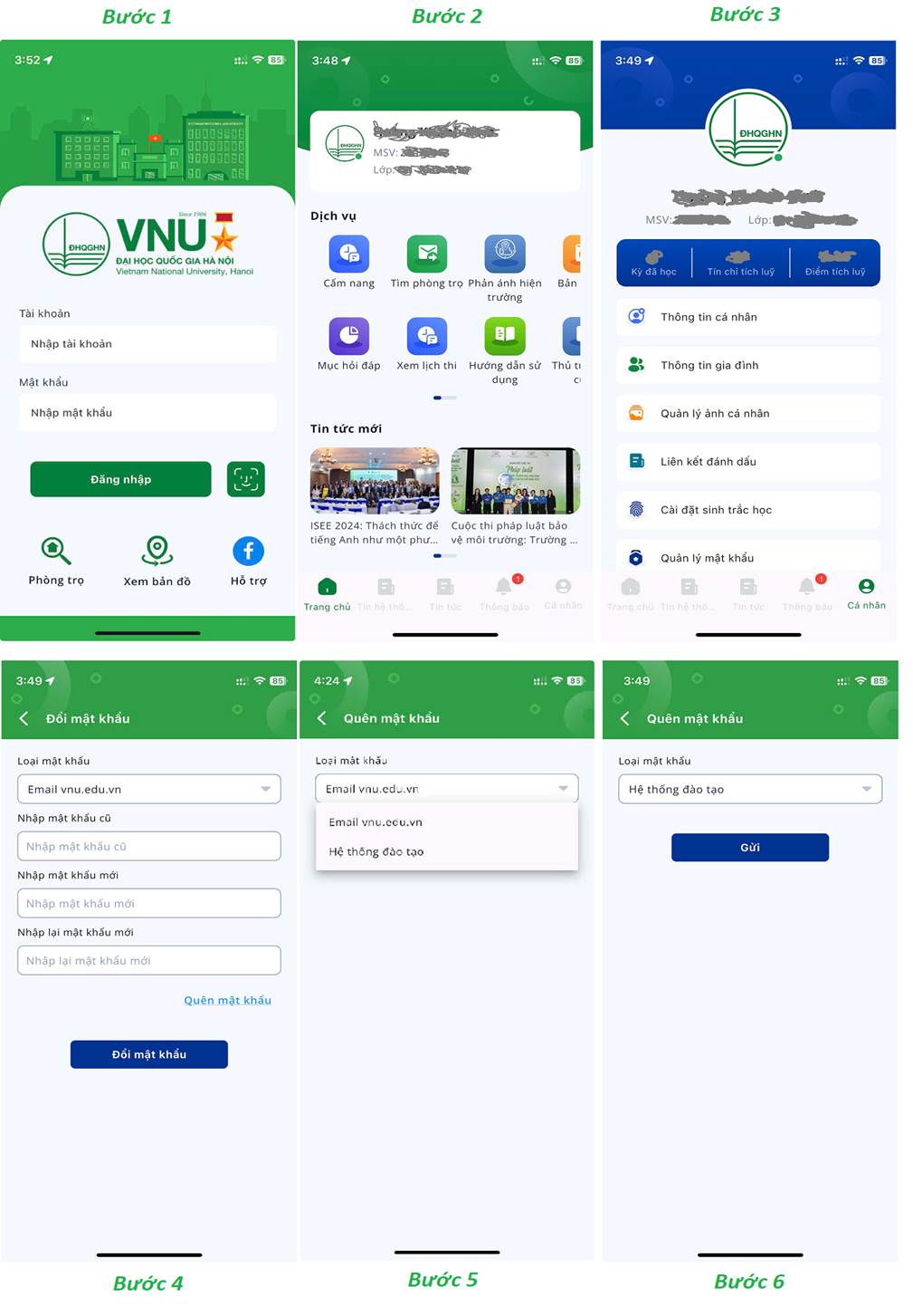 Hướng dẫn OneVNU