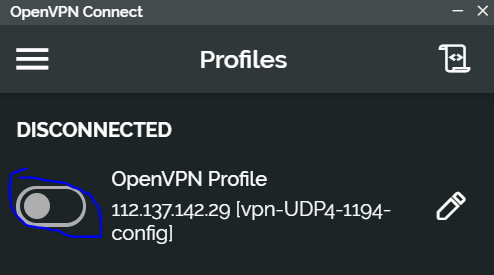 Gạt nút kết nối